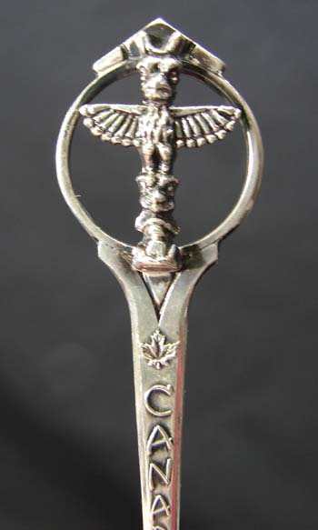 Old British Columbia Totem Pole Sterling Silver Spoon